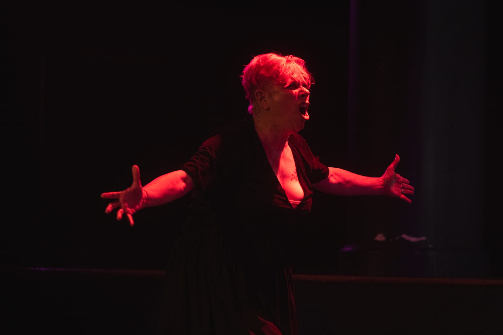 Rita Alves em gesto vocal intenso